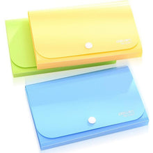 Load image into Gallery viewer, Plastic Candy Color A6 File Folder Small Document Bags Expanding Wallet Bill Folders for Documents Fichario Escolar