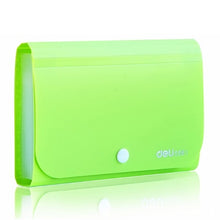 Load image into Gallery viewer, Plastic Candy Color A6 File Folder Small Document Bags Expanding Wallet Bill Folders for Documents Fichario Escolar