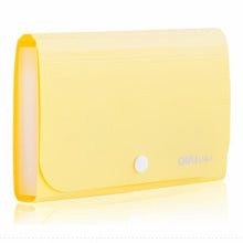 Load image into Gallery viewer, Plastic Candy Color A6 File Folder Small Document Bags Expanding Wallet Bill Folders for Documents Fichario Escolar
