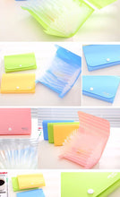 Load image into Gallery viewer, Plastic Candy Color A6 File Folder Small Document Bags Expanding Wallet Bill Folders for Documents Fichario Escolar