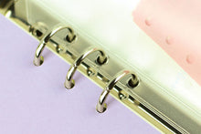 Load image into Gallery viewer, 5pcs/lot A5 A6 A7 File Holder Standard Transparent PVC Loose Leaf Pouch with Self-Styled Zipper Filing Organizer Product Binder