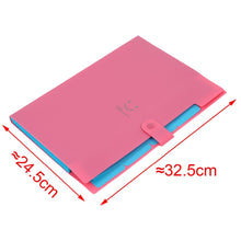Load image into Gallery viewer, High Quality Plastic Expanding File Folders Accordion Document Bag Organizer 5-Pocket A4 Letter Size For School Office Supplies