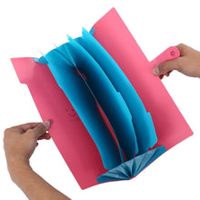 Load image into Gallery viewer, High Quality Plastic Expanding File Folders Accordion Document Bag Organizer 5-Pocket A4 Letter Size For School Office Supplies