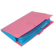 Load image into Gallery viewer, High Quality Plastic Expanding File Folders Accordion Document Bag Organizer 5-Pocket A4 Letter Size For School Office Supplies