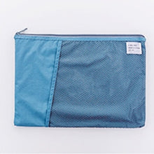 Load image into Gallery viewer, A4 Grid Document Bag Multi-function Fabric File Folder Holder Storage for Paper Bill Stationery Package Pouch School Office