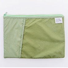 Load image into Gallery viewer, A4 Grid Document Bag Multi-function Fabric File Folder Holder Storage for Paper Bill Stationery Package Pouch School Office