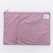Load image into Gallery viewer, A4 Grid Document Bag Multi-function Fabric File Folder Holder Storage for Paper Bill Stationery Package Pouch School Office
