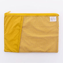 Load image into Gallery viewer, A4 Grid Document Bag Multi-function Fabric File Folder Holder Storage for Paper Bill Stationery Package Pouch School Office