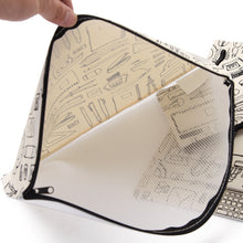 Load image into Gallery viewer, 1PCS A4 Zipper File Folder Bag PVC Waterproof Oxford Cloth File Holder Bag Multi-Functional  Portable Travel Outdoor Storage